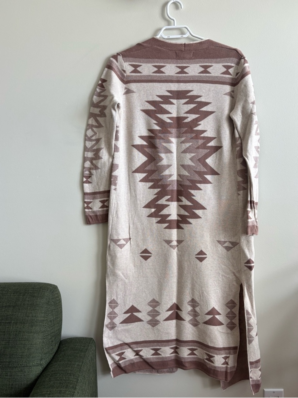 Jessica Simpson Aztec Maxi Cardigan Dress 💯 cotton